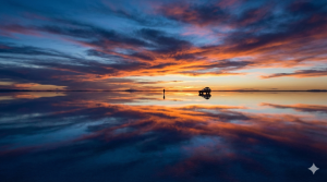 Salar de Uyuni, Bolivia -A mirror the sky can’t ignore
