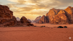 Wadi Rum, Jordan-Red rock, wide horizons