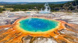 Yellowstone’s Grand Prismatic Spring, USA - A natural color wheel