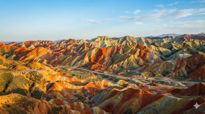 Zhangye Danxia (Rainbow Mountains), China