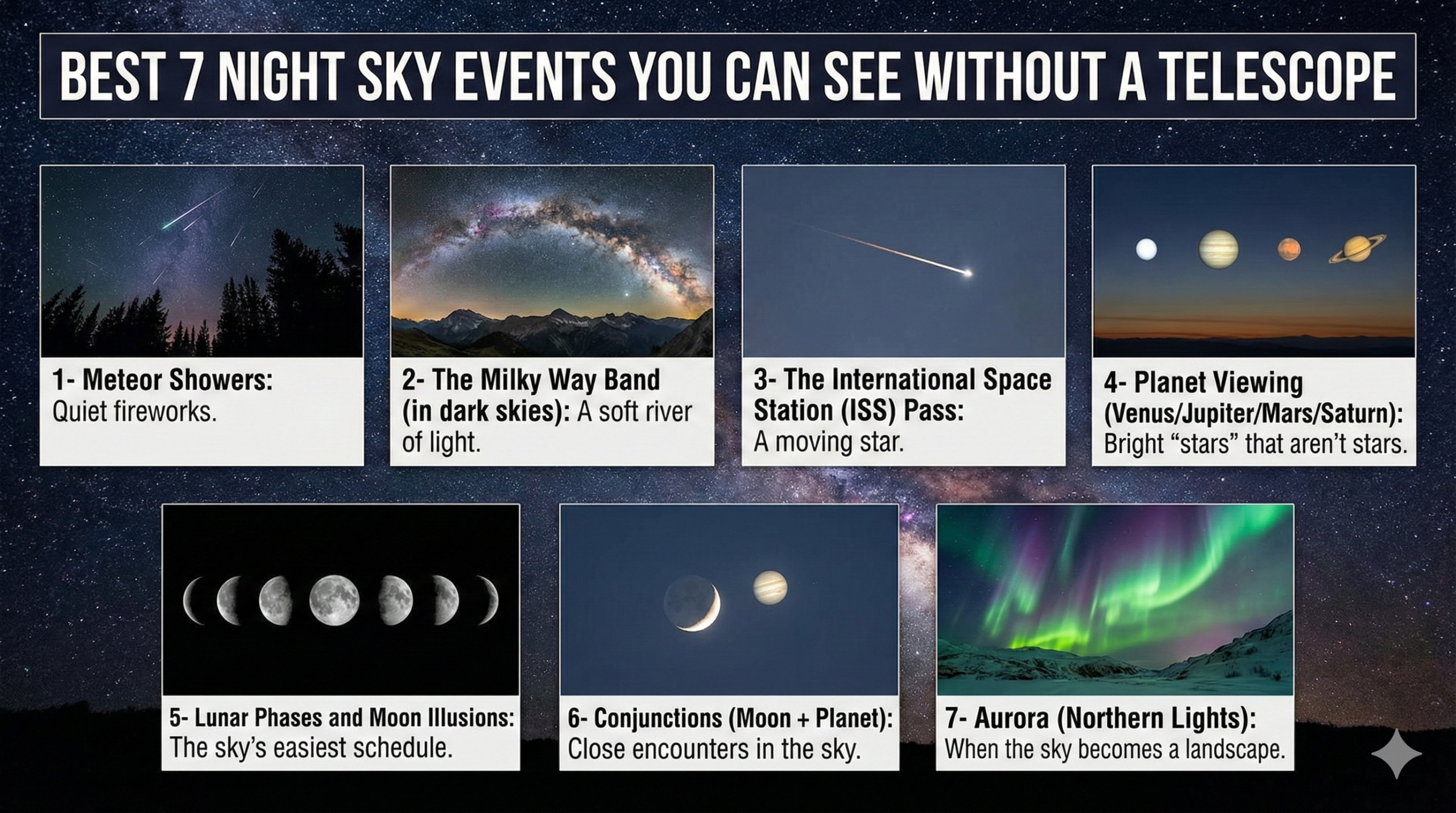 Best 7 Night Sky Events You Can See Without a Telescope