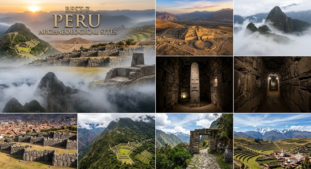 Caral+Machu Picchu+Chavin+Cusco+Choquequirao+Pacatamayo+Chincheros+'Best 7 Peru'
